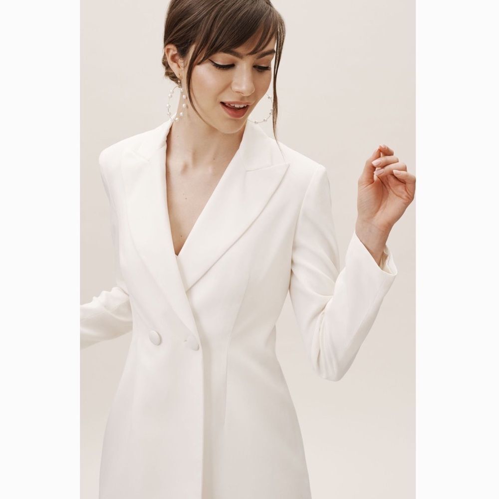 Anthropologie x BHLDN Jill Stuart Nicki Jacket ivory